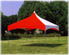 屋形テント I型 赤/白
