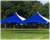 II型テント 青\白