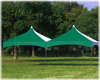 II型テント グリーン/白